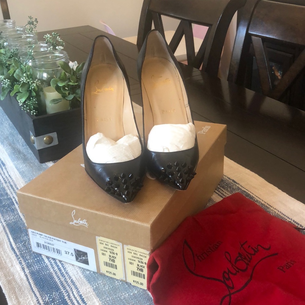 Christian Louboutin Geo Pump 100/Patent Toe